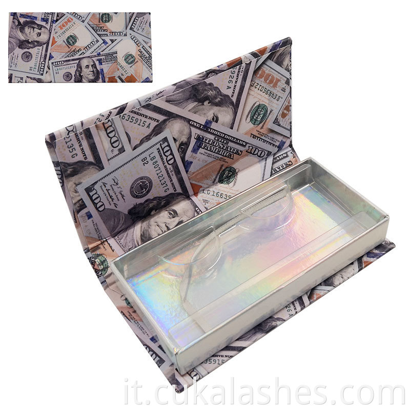 money eyelash box